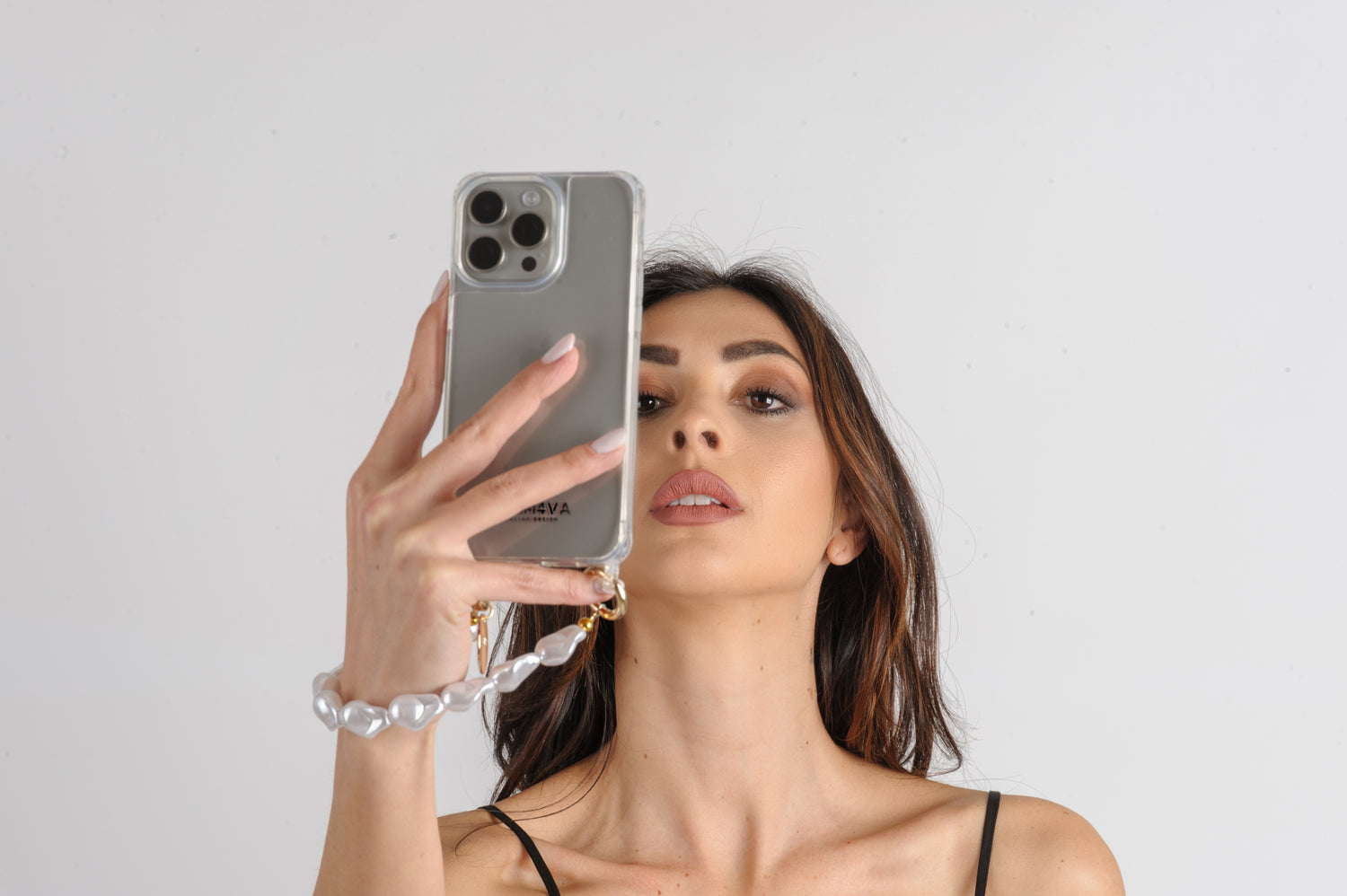 RIVER PEARL - Bracciale Universale per tutti gli Smartphone Gancio compreso - ALEMAVA