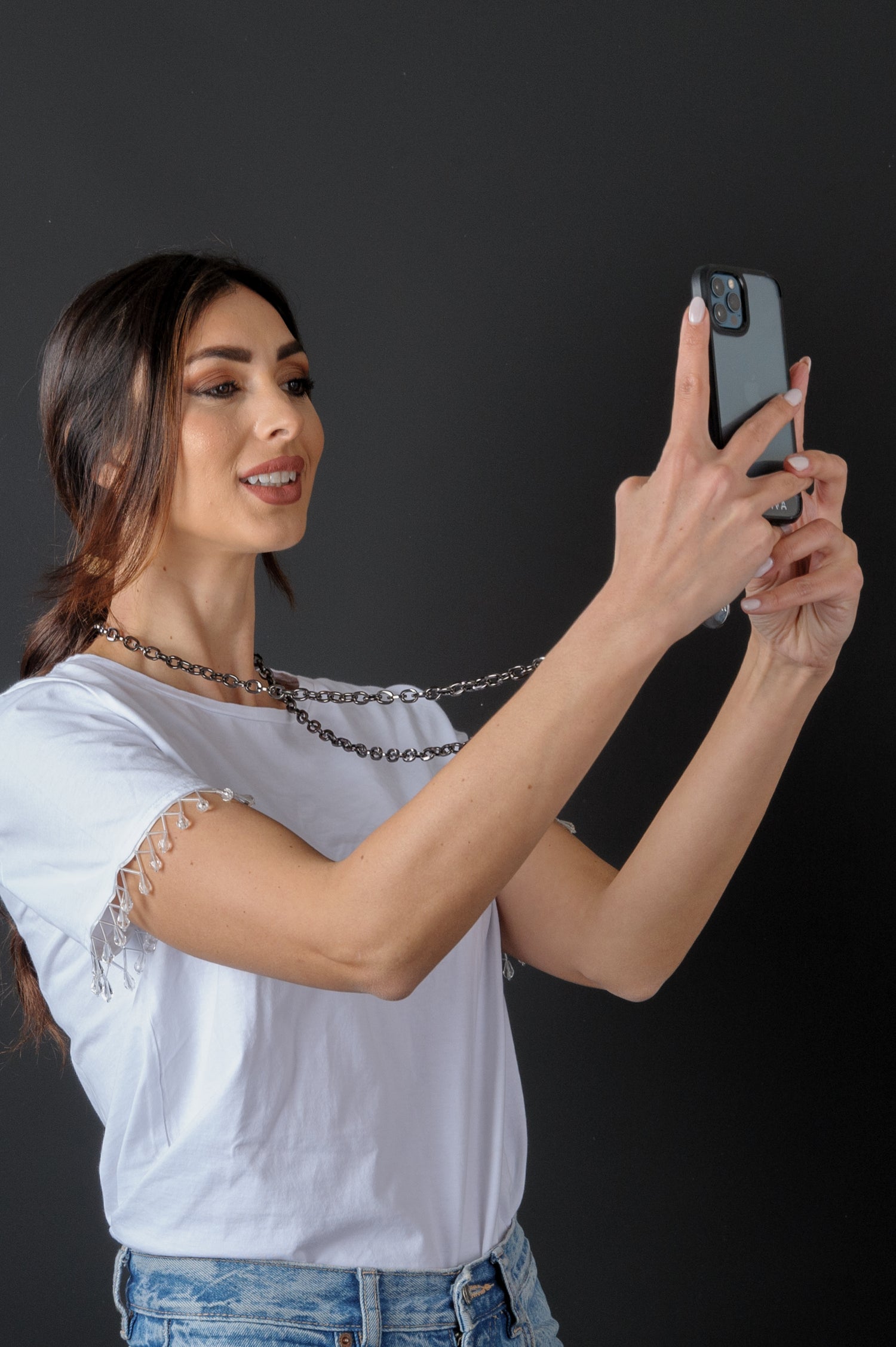 Mobile Phone Charms ANDREA - Collana Universale per tutti gli Smartphone Gancio compreso - ALEMAVA