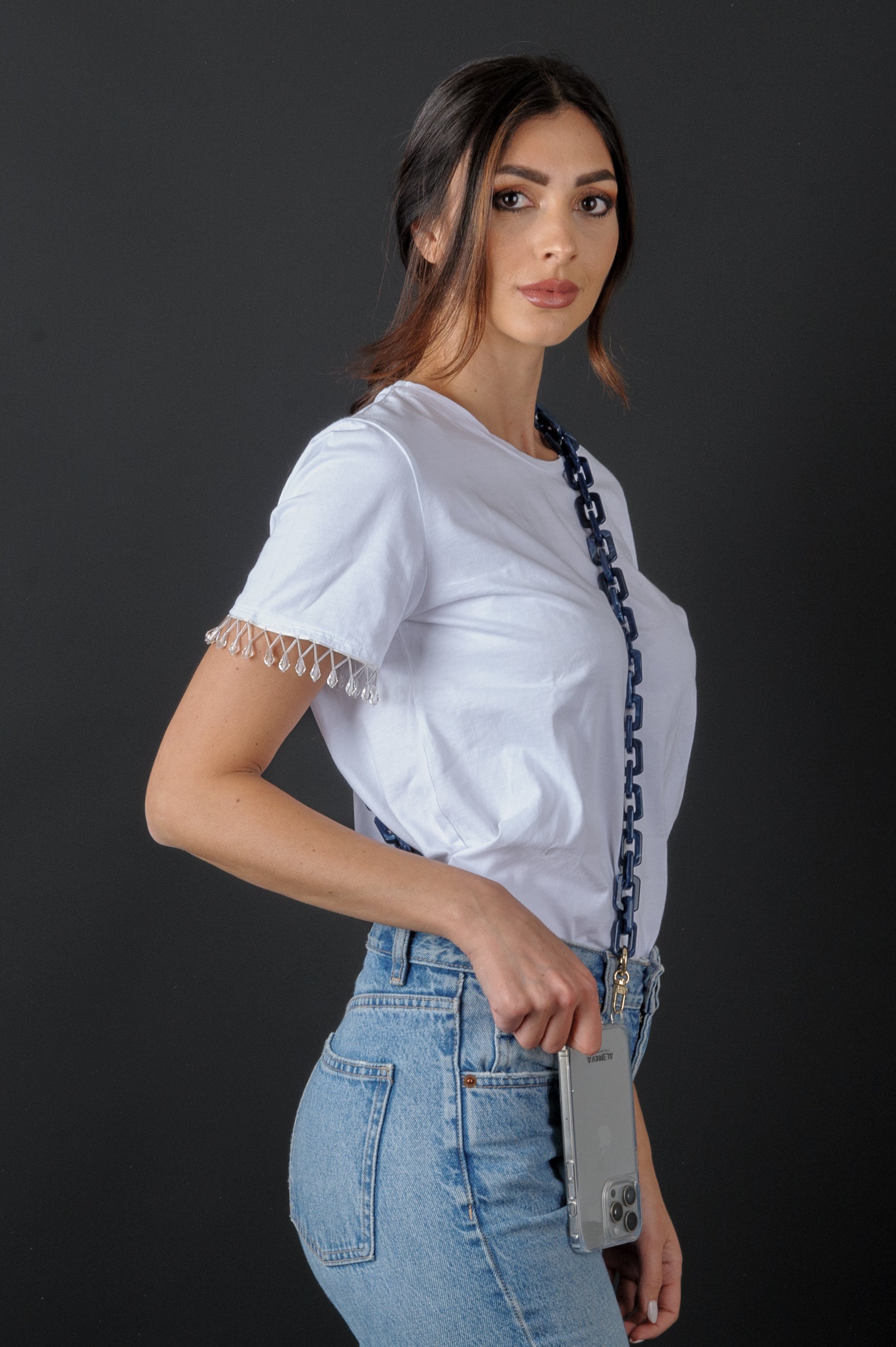 ELISA - Collana Universale per tutti gli Smartphone Gancio compreso - ALEMAVA