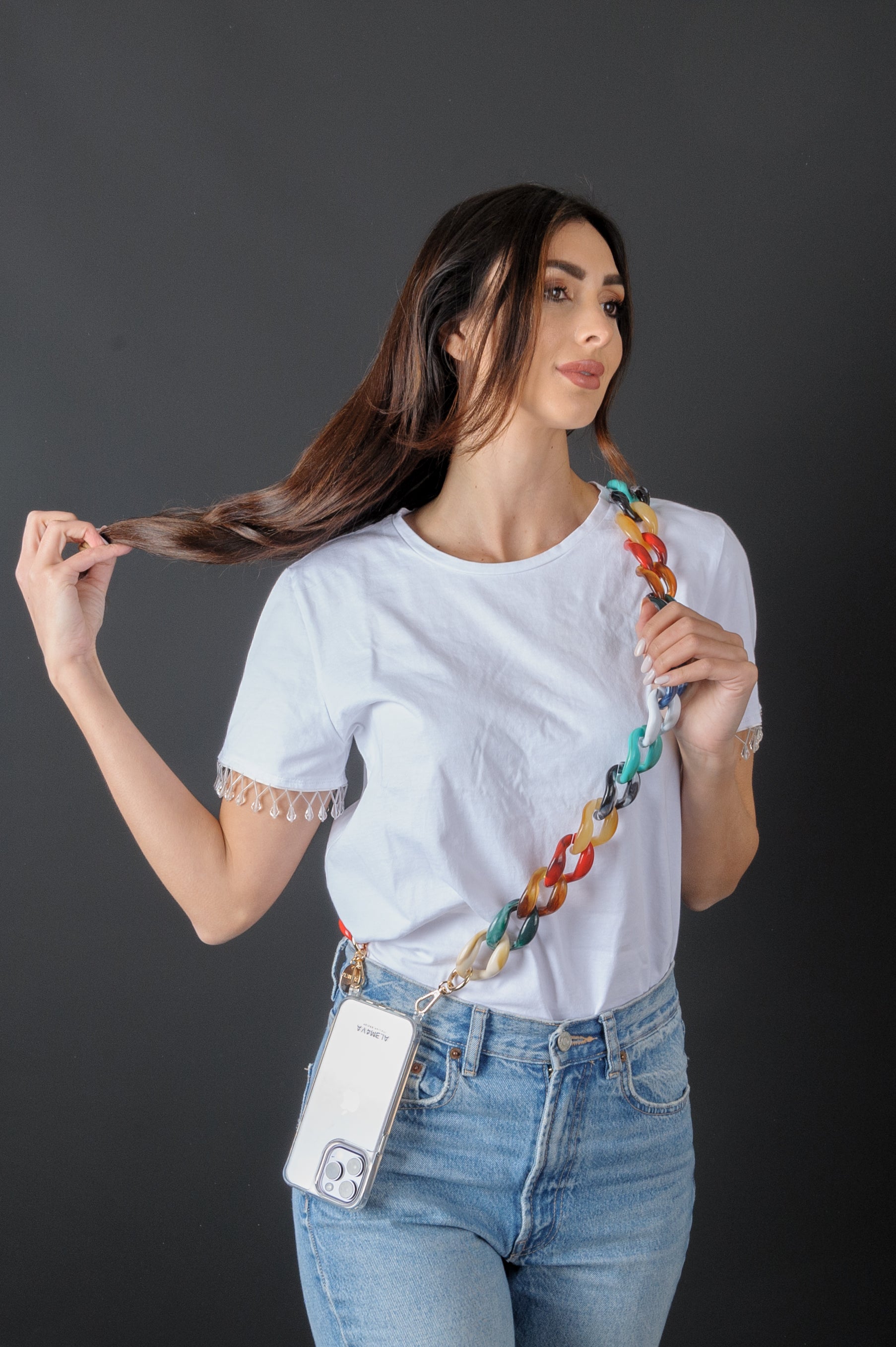 TANIA - Collana Universale per tutti gli Smartphone Gancio compreso - ALEMAVA