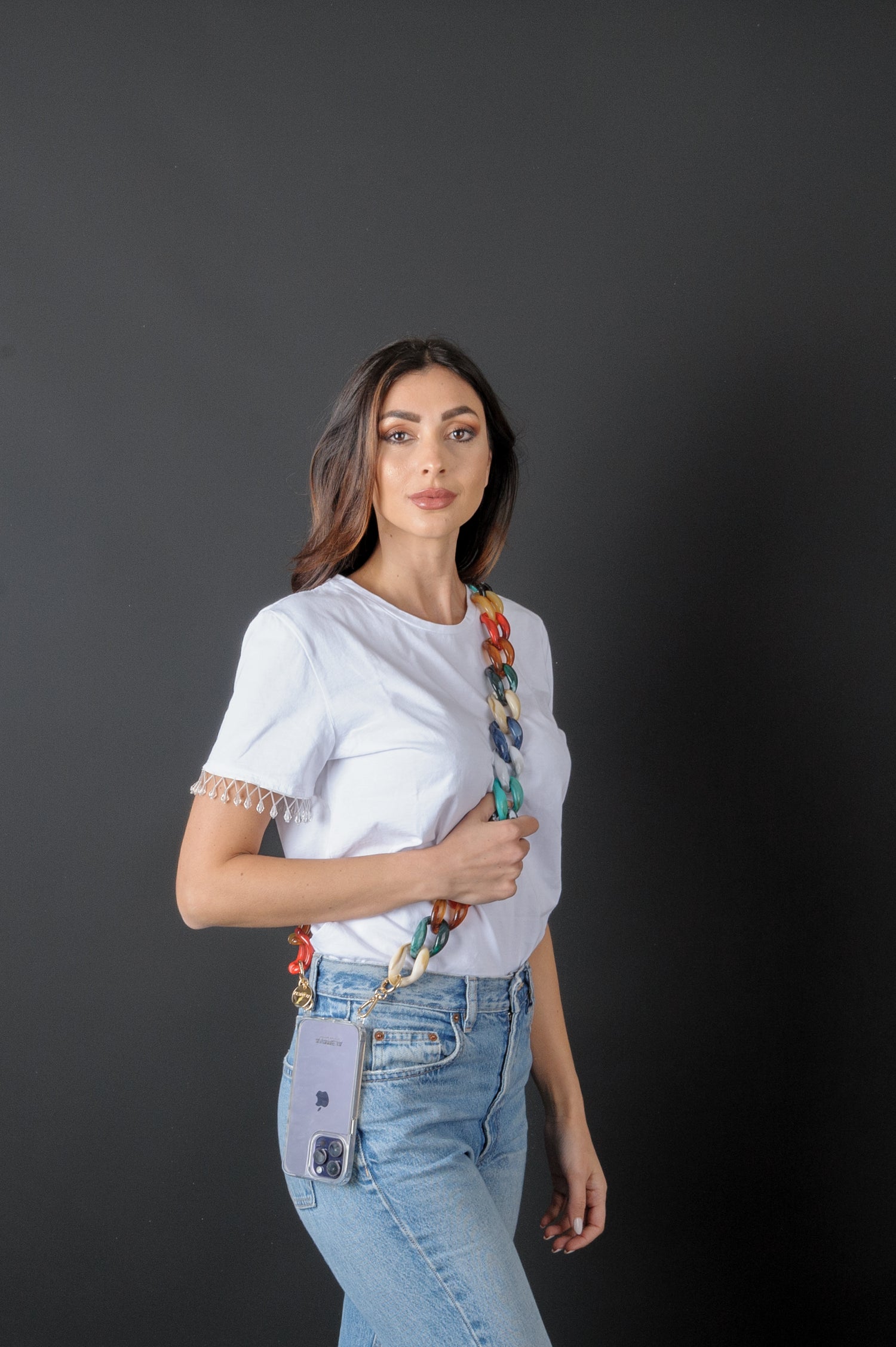 TANIA - Collana Universale per tutti gli Smartphone Gancio compreso - ALEMAVA