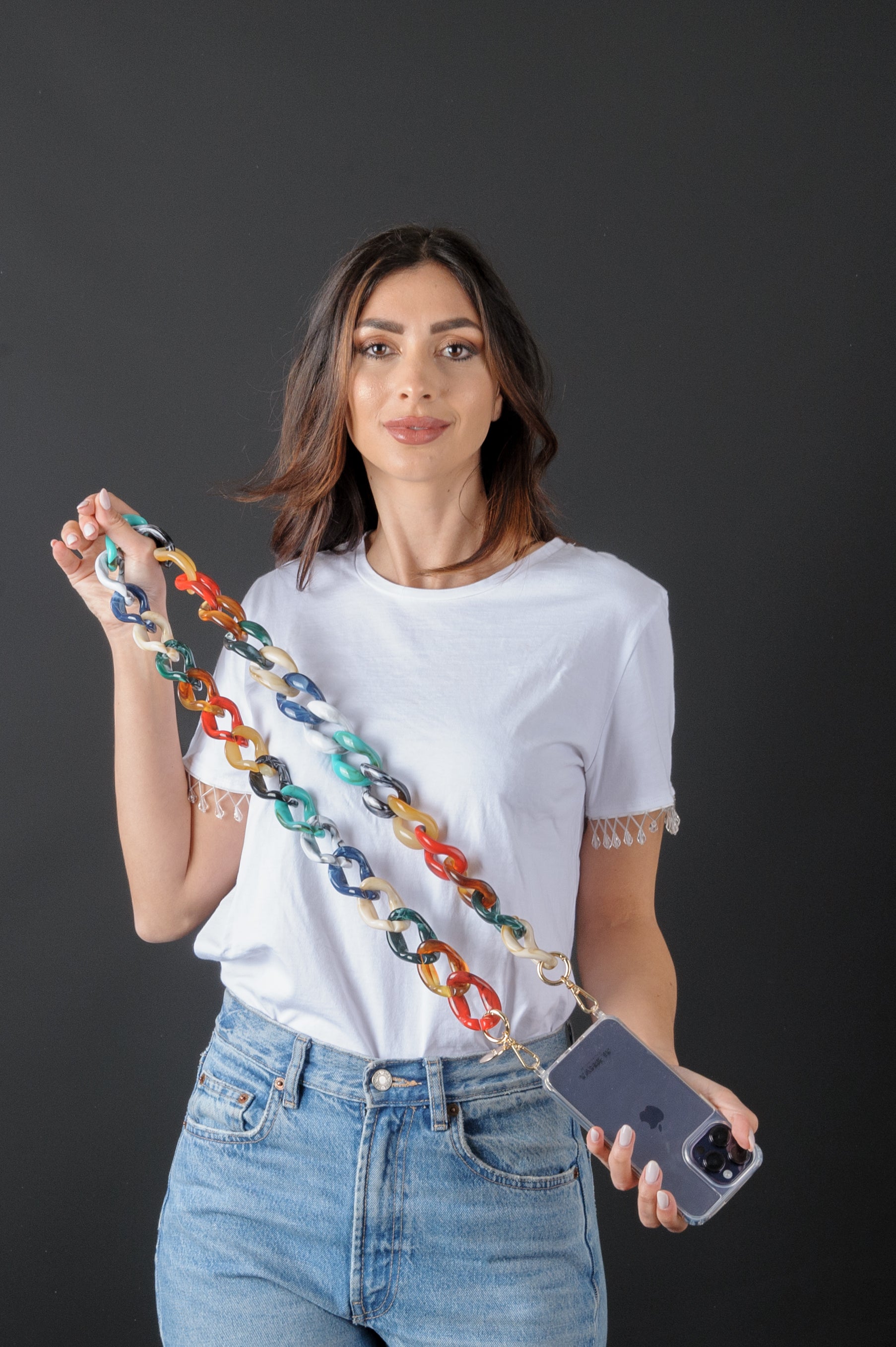 TANIA - Collana Universale per tutti gli Smartphone Gancio compreso - ALEMAVA