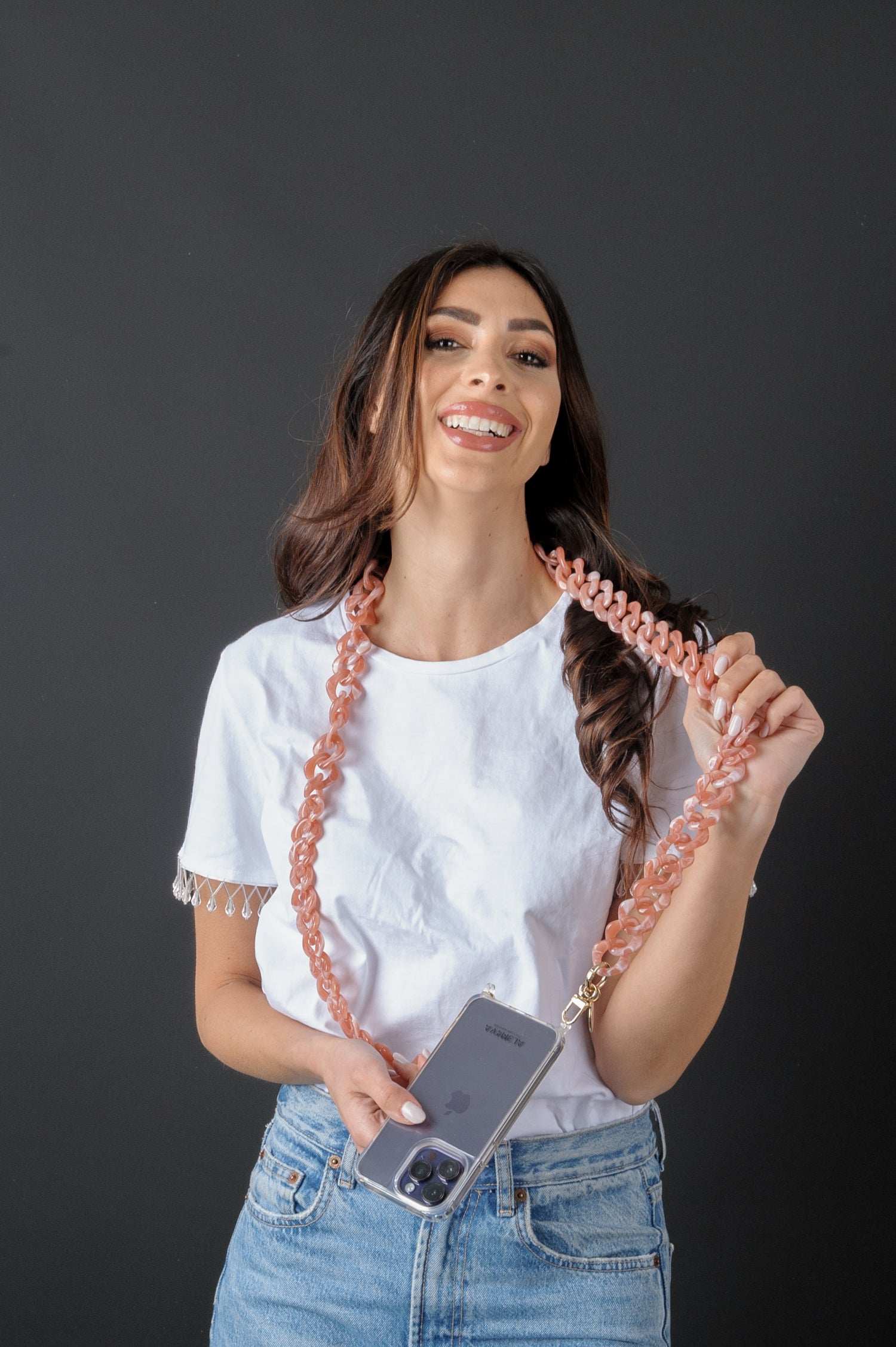 GUENDY - Collana Universale per tutti gli Smartphone Gancio compreso - ALEMAVA