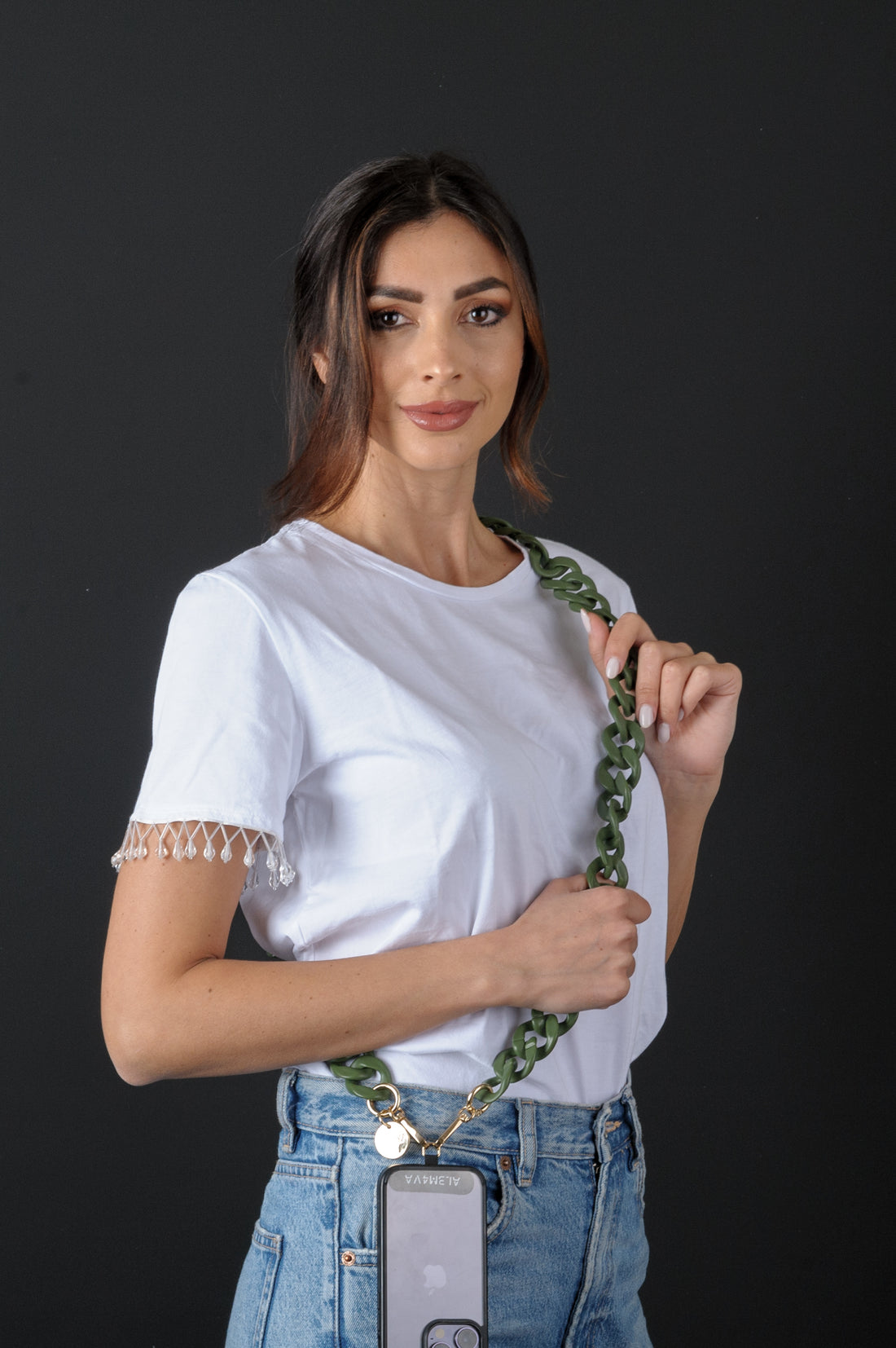 CLAUDIA - Collana Universale per tutti gli Smartphone Gancio compreso - ALEMAVA